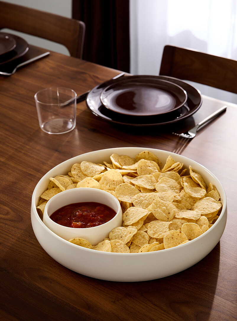 Serving dish with dip bowl product image (primary)