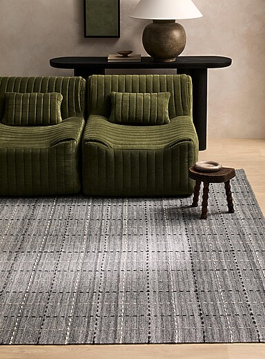 Dotted grid pattern handcrafted rug See available sizes | Hd+co | | Simons