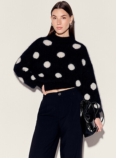 Jane polka dot mohair sweater