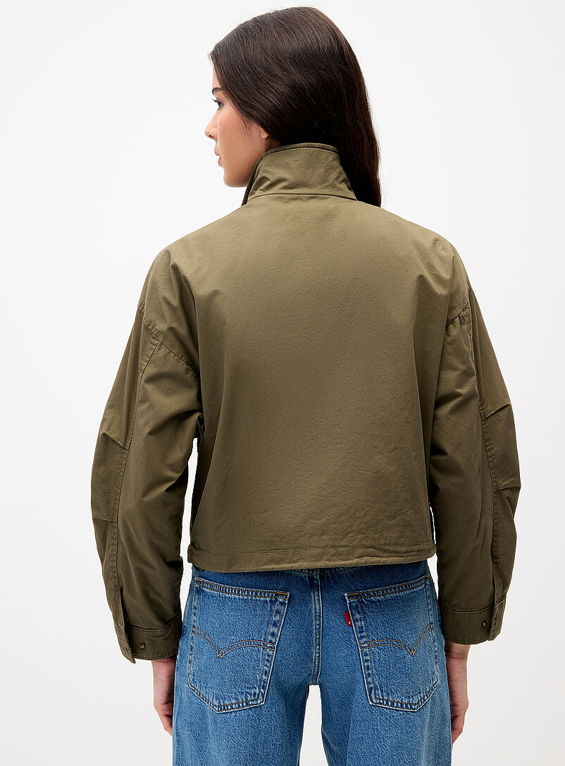 Levi's Khaki Khaki cotton twill coat for women