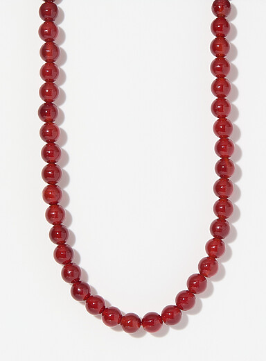 Le collier agates rouges Sol