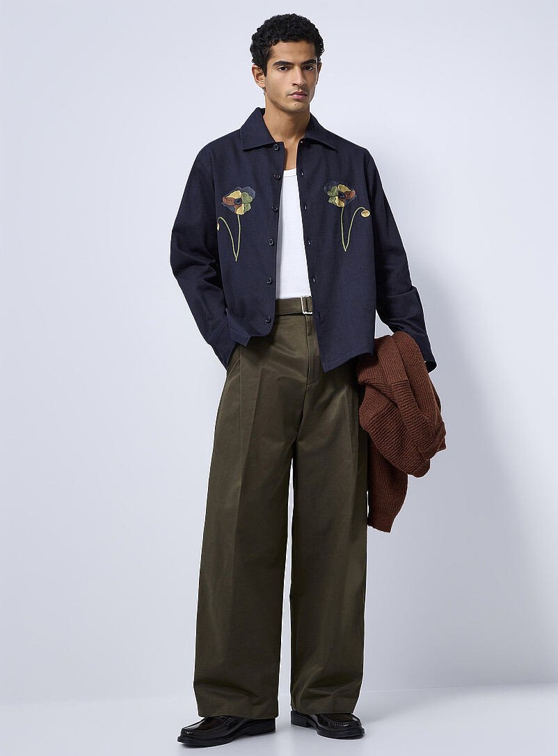 Belted pleated pant Imported from Seoul Loose fit product image (primary)