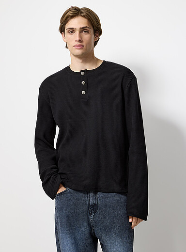 T-shirt Henley Manches Longues The Foundry - Taille 2XL Vert - Coton - Neuf Avec étiquettes