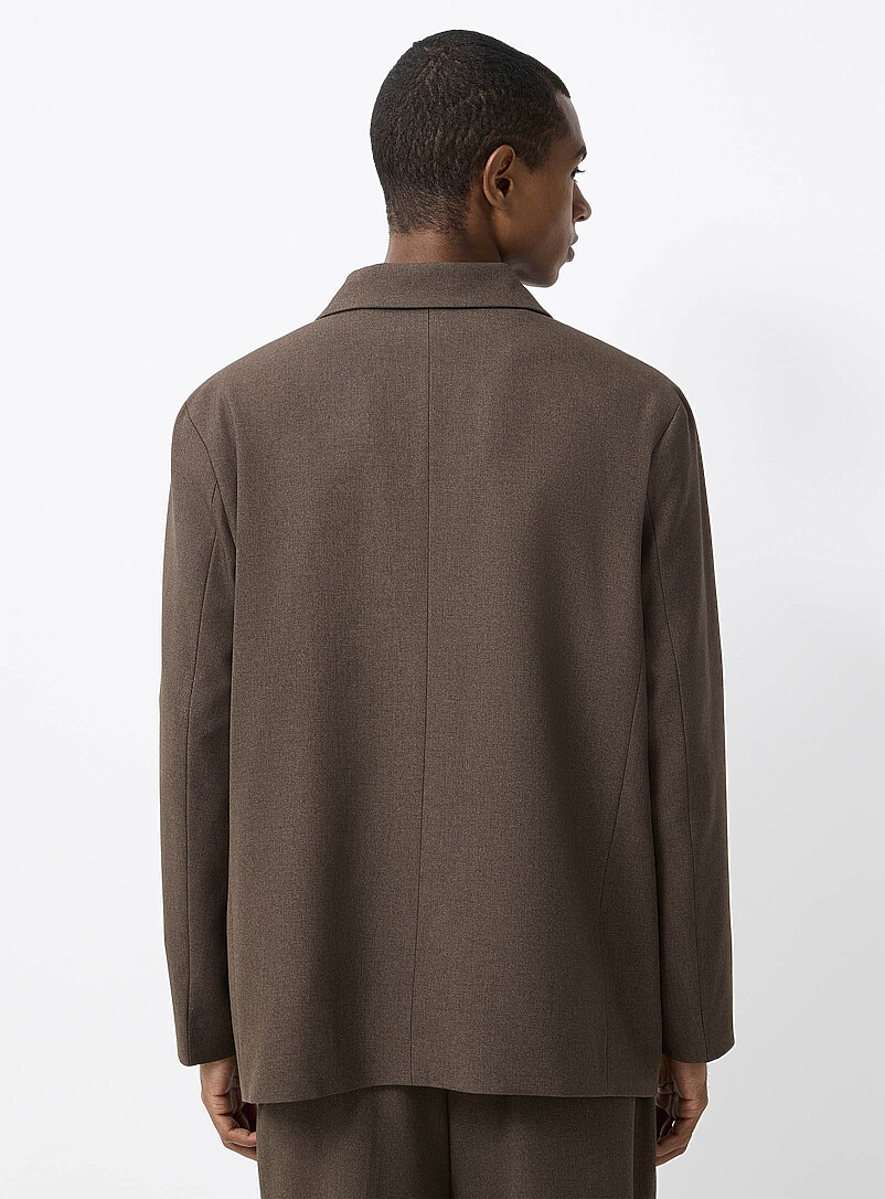 Le 31: Le veston double boutonnage surdimensionn&eacute; <b>Importation de S&eacute;oul</b> Noir pour homme