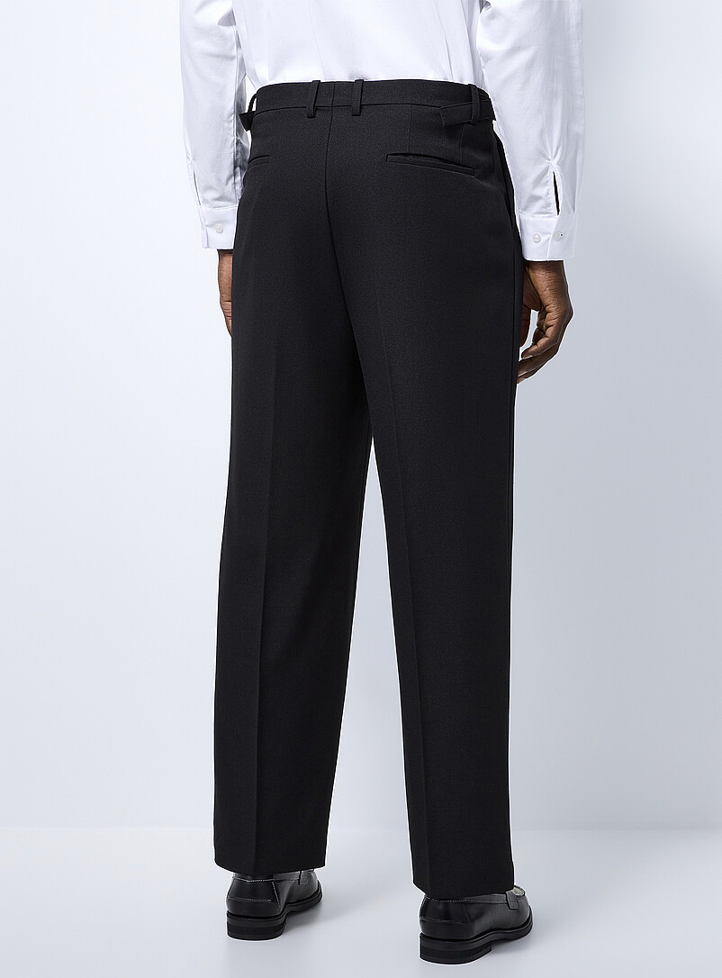 Le 31 Black Heather pleated pant Loose fit <b>Imported from Seoul</b> for men