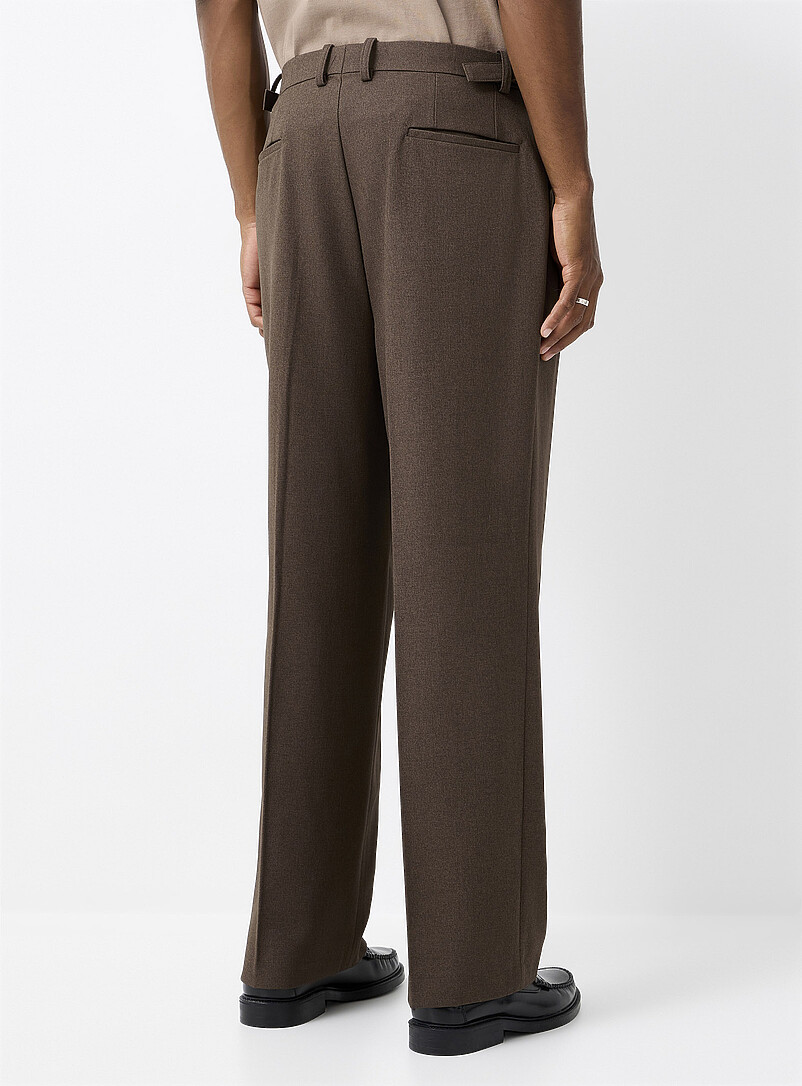 Le 31 Black Heather pleated pant Loose fit <b>Imported from Seoul</b> for men