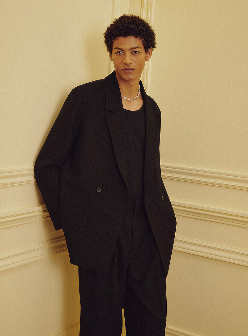 Oversized Double-Breasted Suit Jacket Imported From Seoul