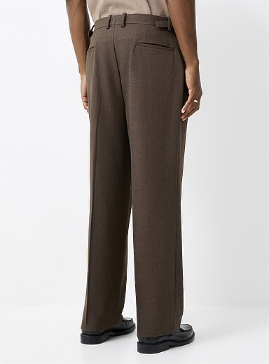 Heather pleated pant Loose fit <b>Imported from Seoul</b>