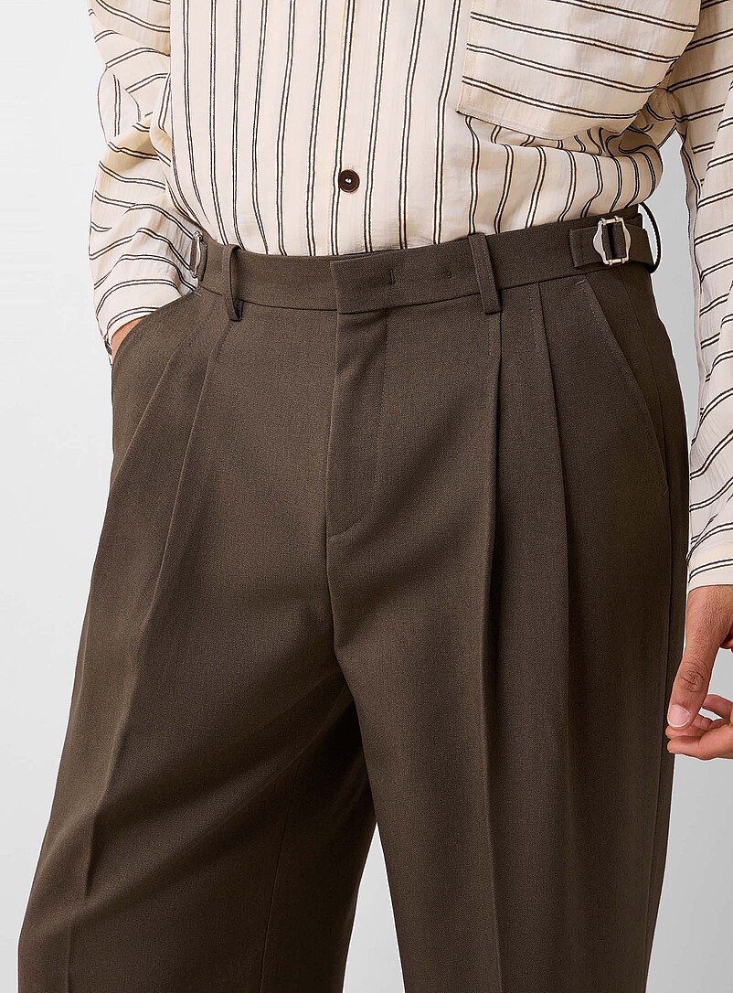 Heather pleated pant Loose fit Imported from Seoul product image 2