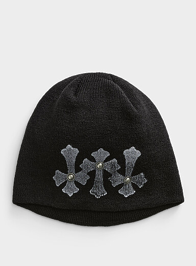 La tuque sans revers croix gothiques <b>Importation de S&eacute;oul</b>