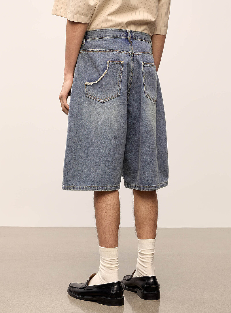 From Paris denim Bermudas Baggy fit Imported from Seoul product image 3