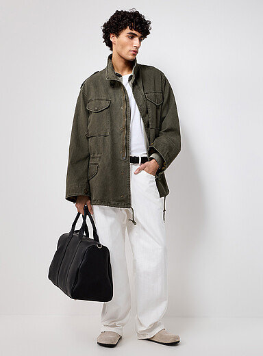 Muted colour utility jacket