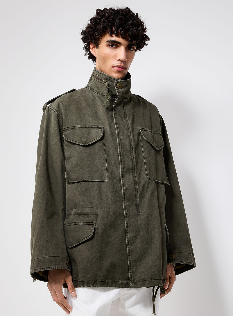 ジャケット・アウター butcher products UTILITY JACKET 40 Muted colour utility jacket | Le 31 | Shop Men's Jackets & Vests