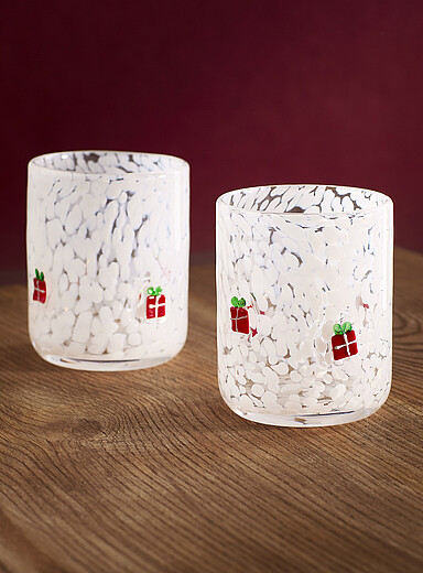 Small embossed gifts snow-effect glasses <b>Christmas Collection</b>