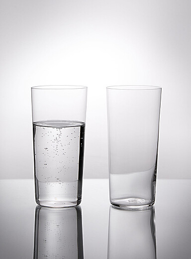 Les grands verres minimalistes Ensemble de 2