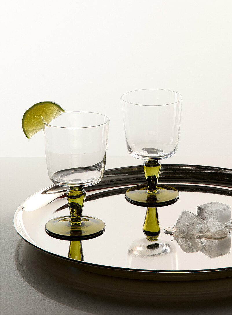 Small two-tone wine glasses Set of 2 product image (primary)