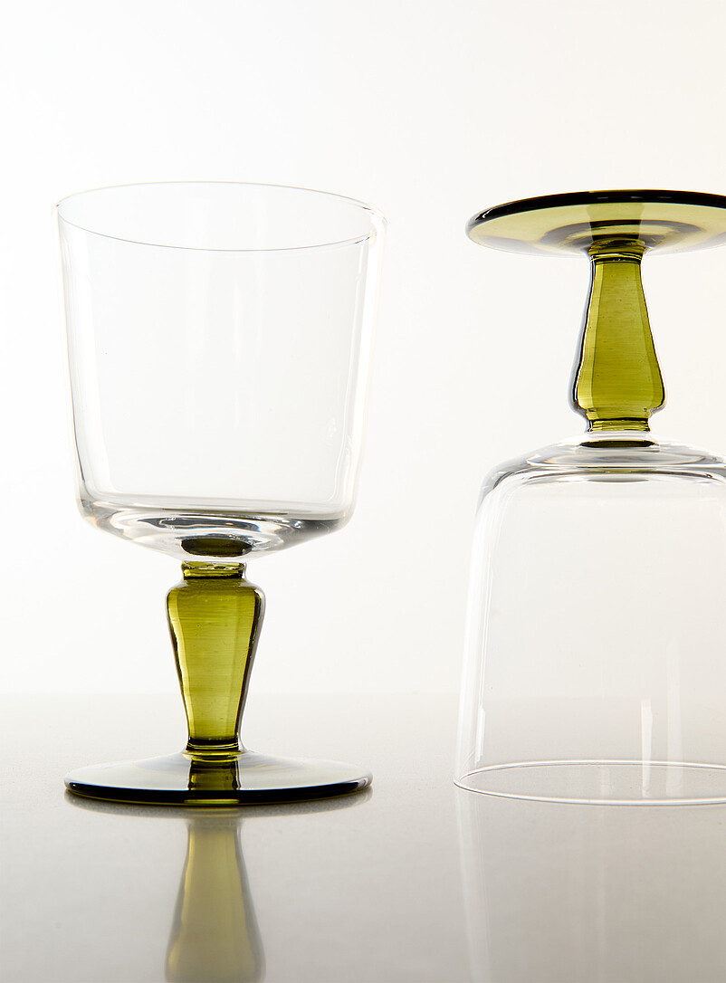 Small two-tone wine glasses Set of 2 product image 2