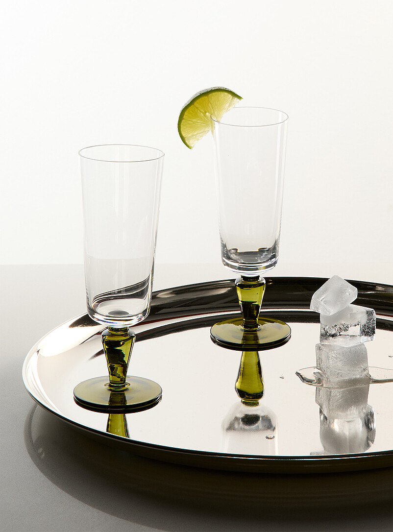 Small two-tone champagne glasses Set of 2 product image (primary)