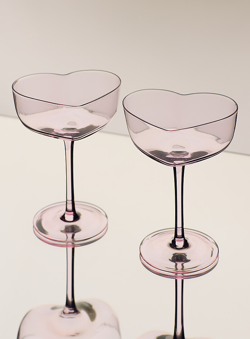 Heart cocktail glasses Set of 2 product image (primary)
