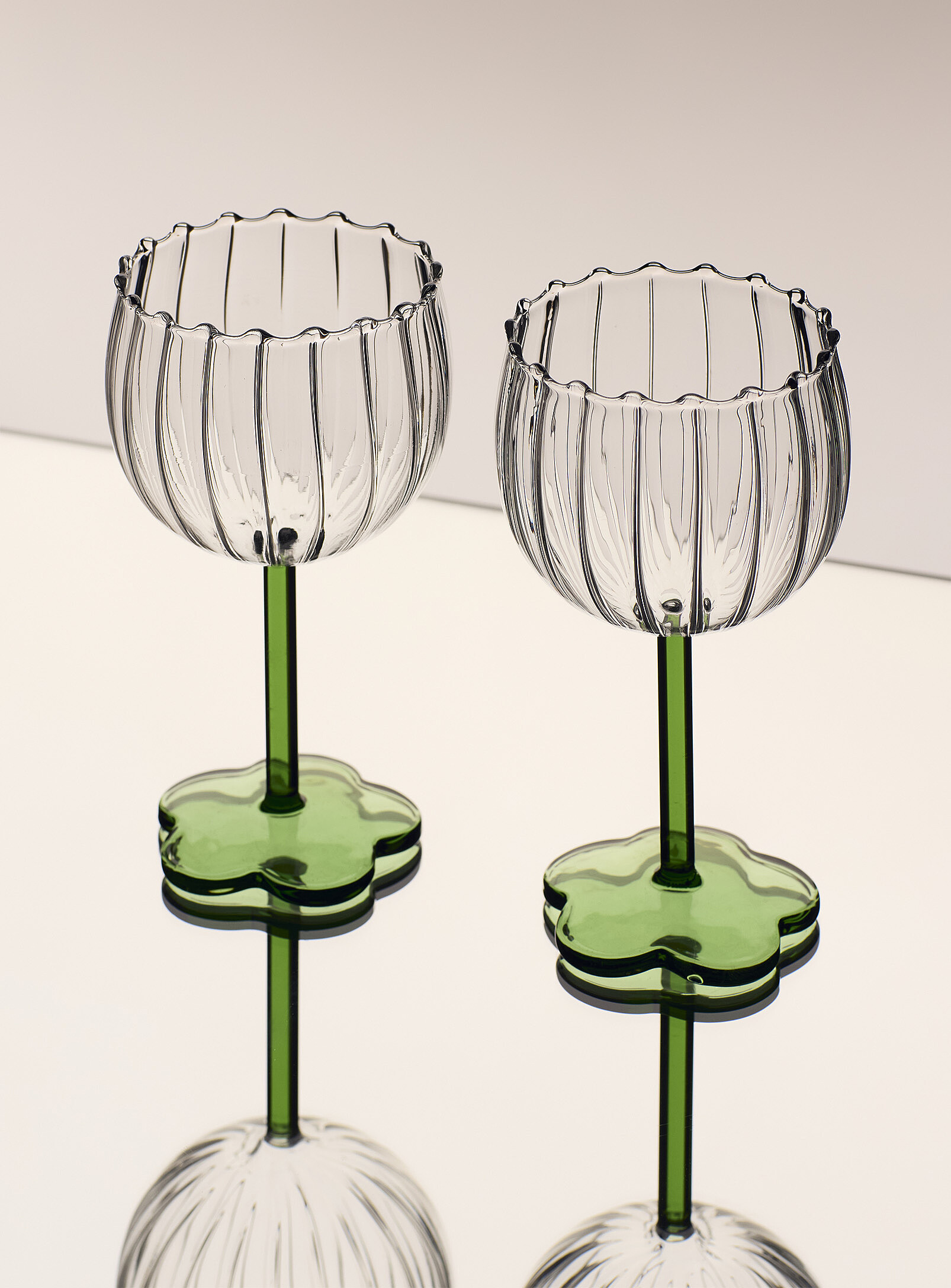 Verres à cocktail en forme de tulipe 