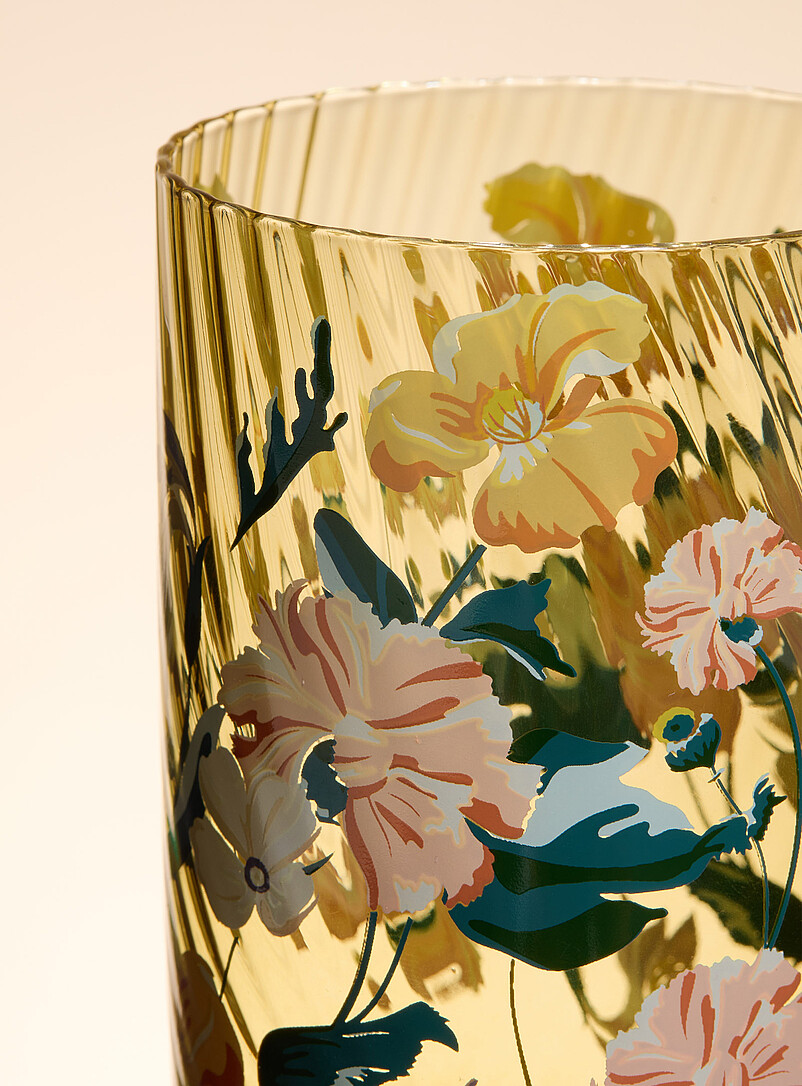 Large floral tinted glasses Set of 2 product image 2