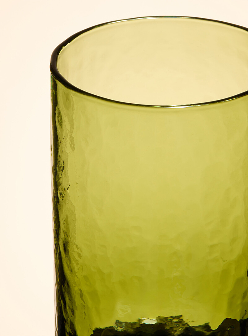 Embossed khaki glasses Set of 2 product image 2