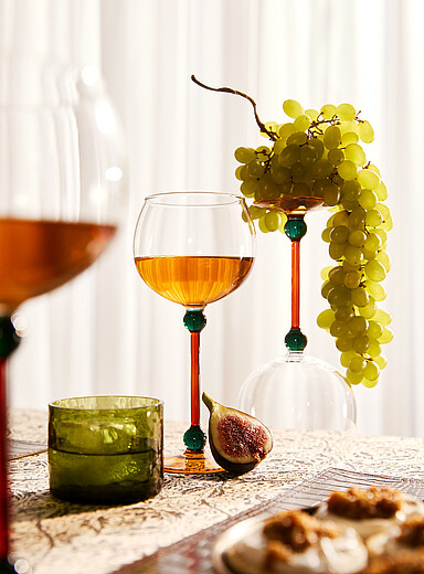 Colour-pop balls wine glasses Set of 2