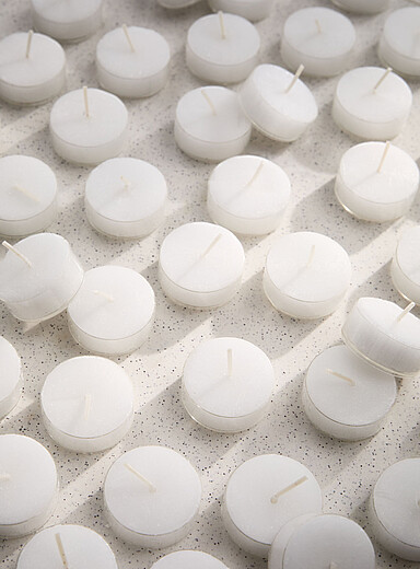 Translucent floating candles Set of 50