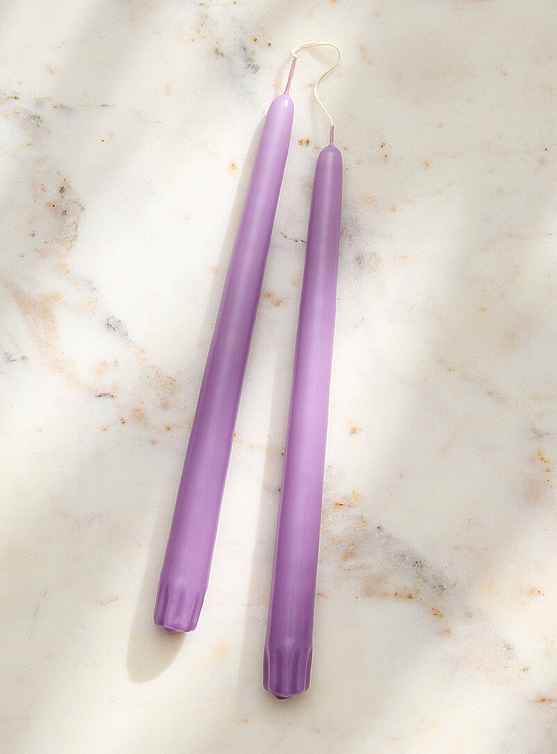 Taper colourful elongated candles Set of 2 | Yummi Candles | Ambient ...
