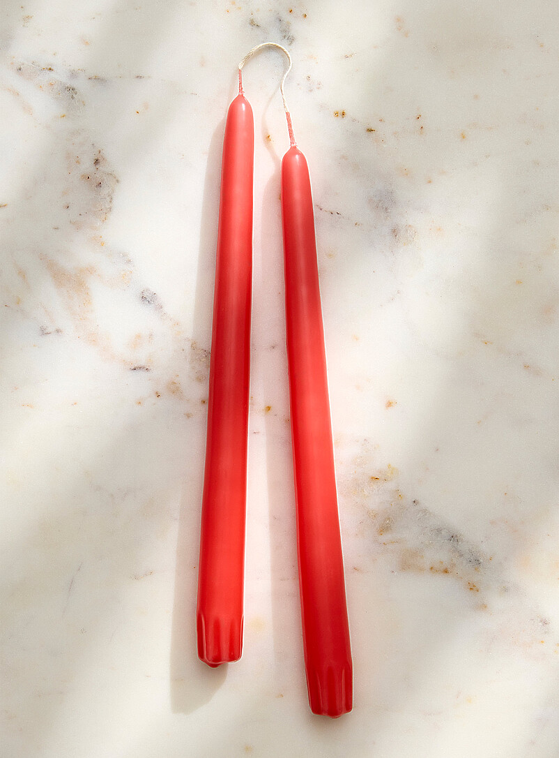 Taper colourful elongated candles Set of 2 | Yummi Candles | Ambient ...