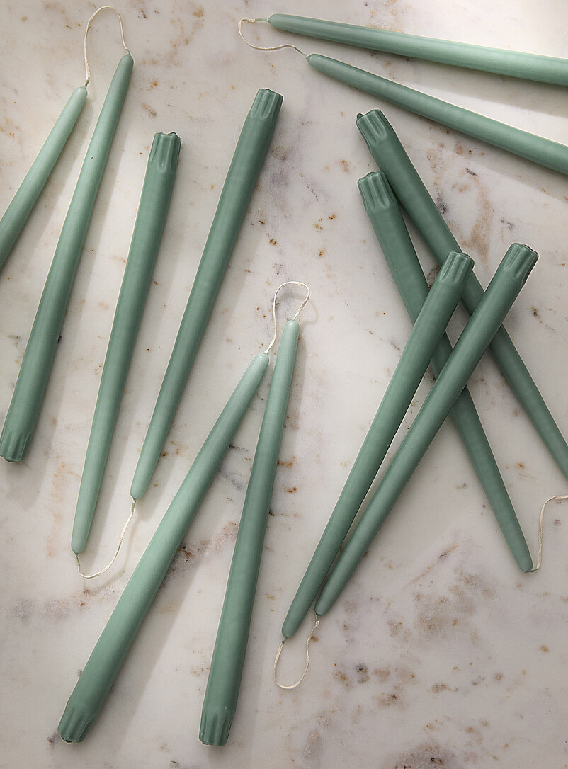 Taper Elongated Conical Candles Set Of 12