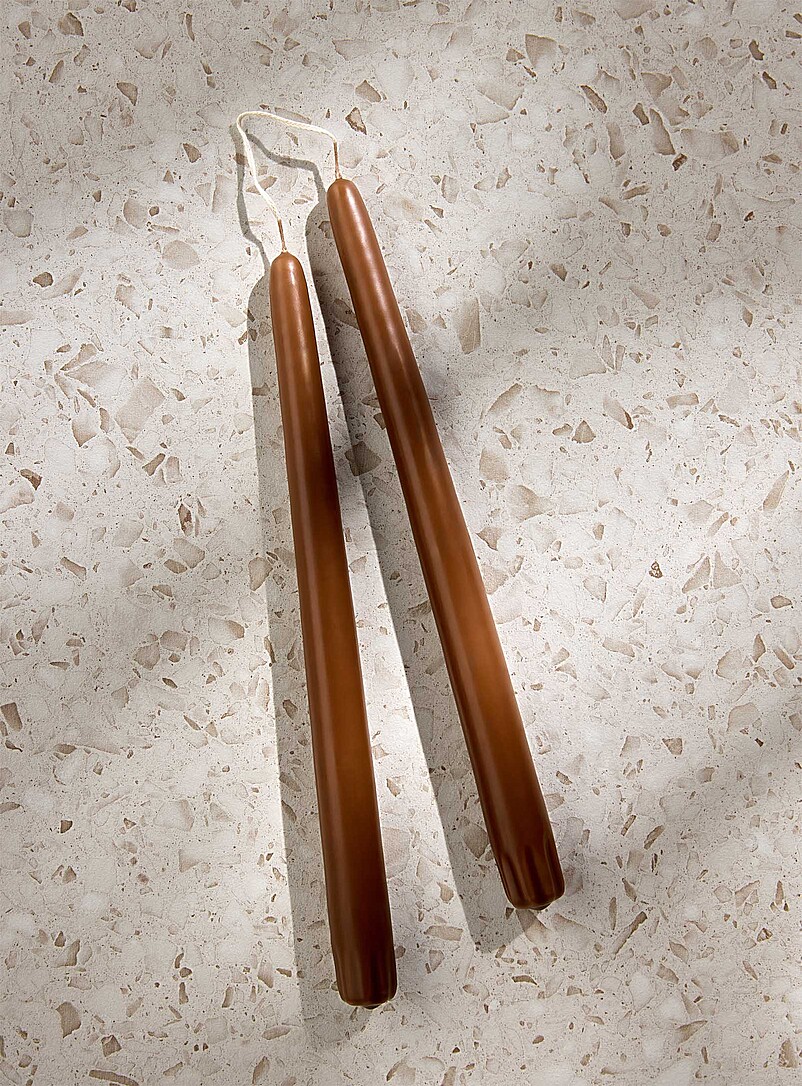 Taper Colourful Elongated Candles Set Of 2