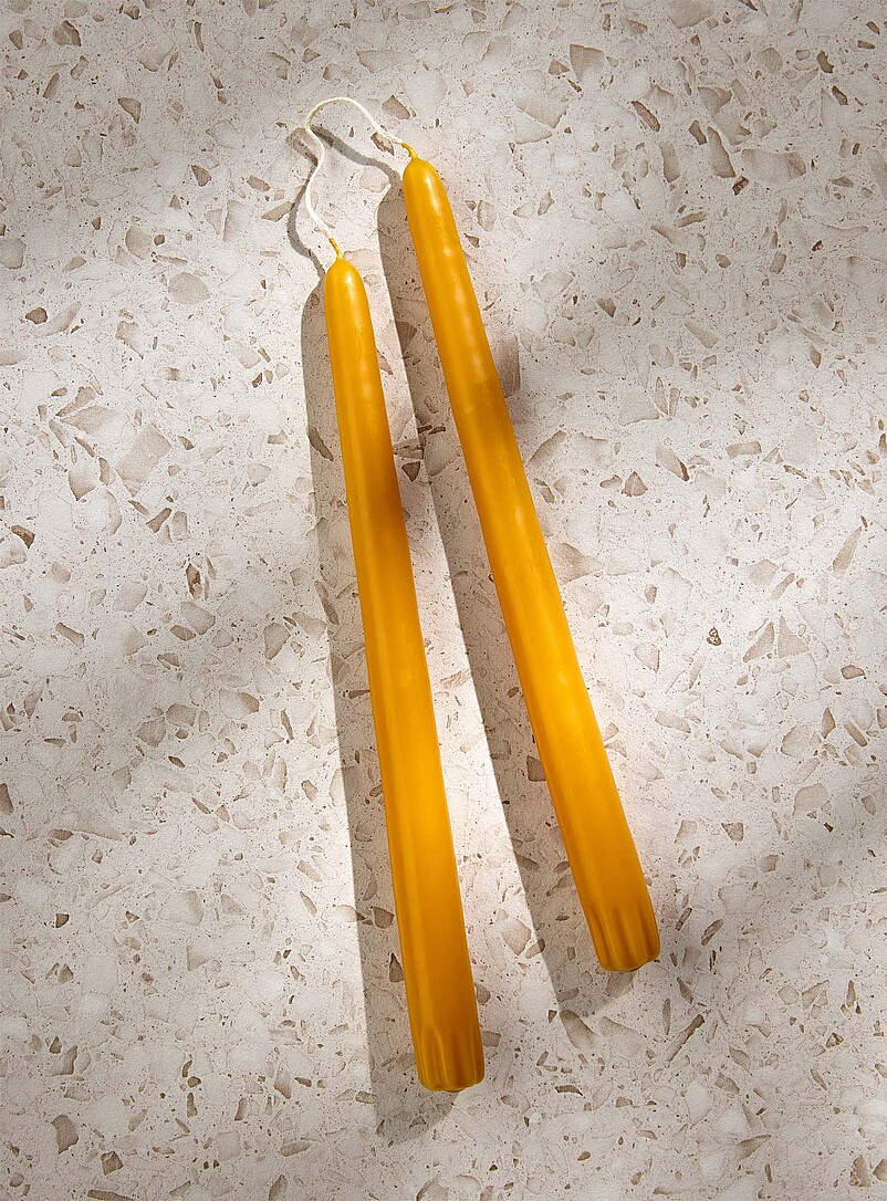 Taper Colourful Elongated Candles Set Of 2