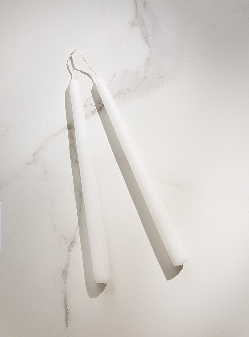Taper Elongated Conical Candles Set Of 2
