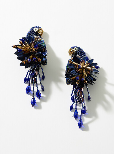 Boucles D'oreilles Perroquets - Métal, Modèle Original, Neuves Sans Emballage