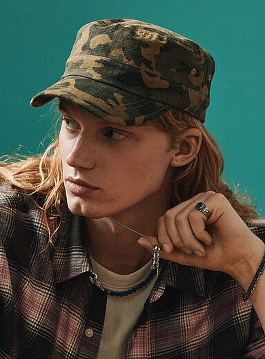 Camo military cap <b>Seoul collection</b>