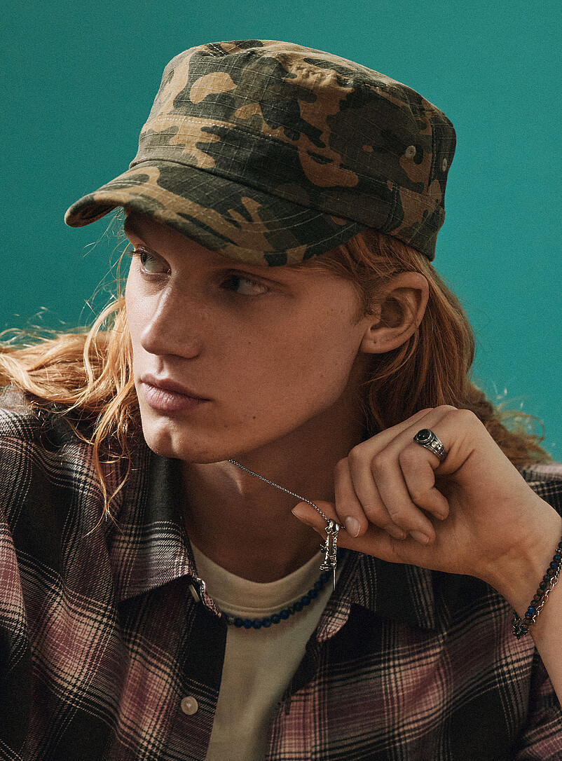 Camo military cap Imported from Seoul product image (primary)