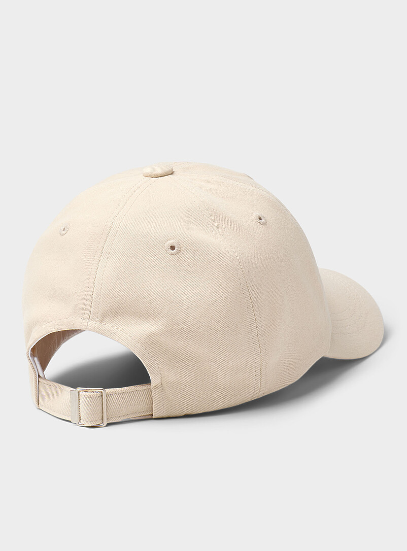 Le 31 Ivory/Cream Beige Racing flag dad cap <b>Imported from Seoul</b> for men