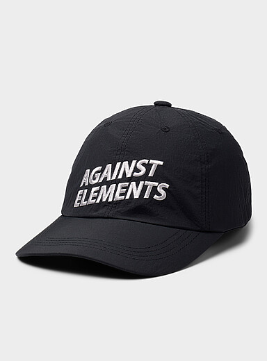 Embroidered message nylon cap <b>Imported from Seoul</b>