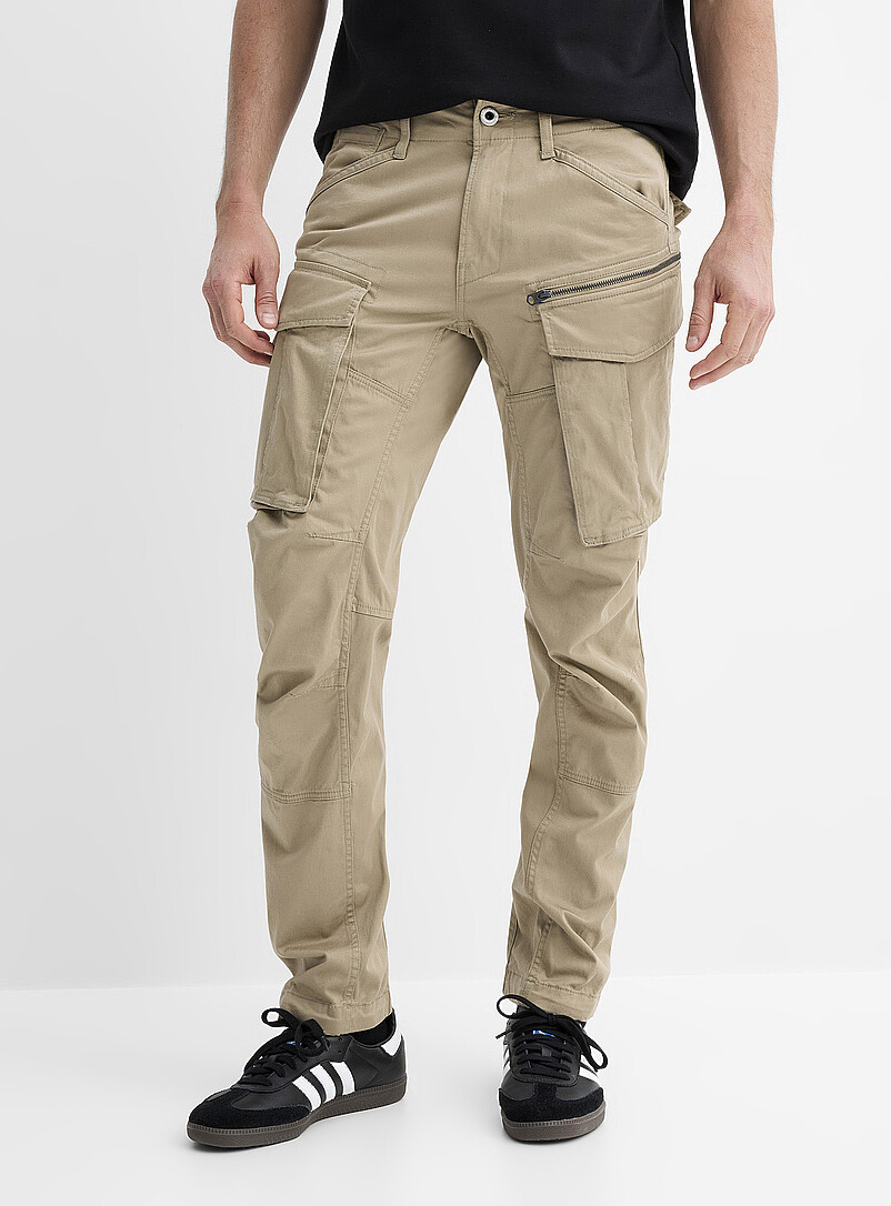 G-Star Raw Grey Rovic 3D cargo pant <b>Tapered fit</b> for men