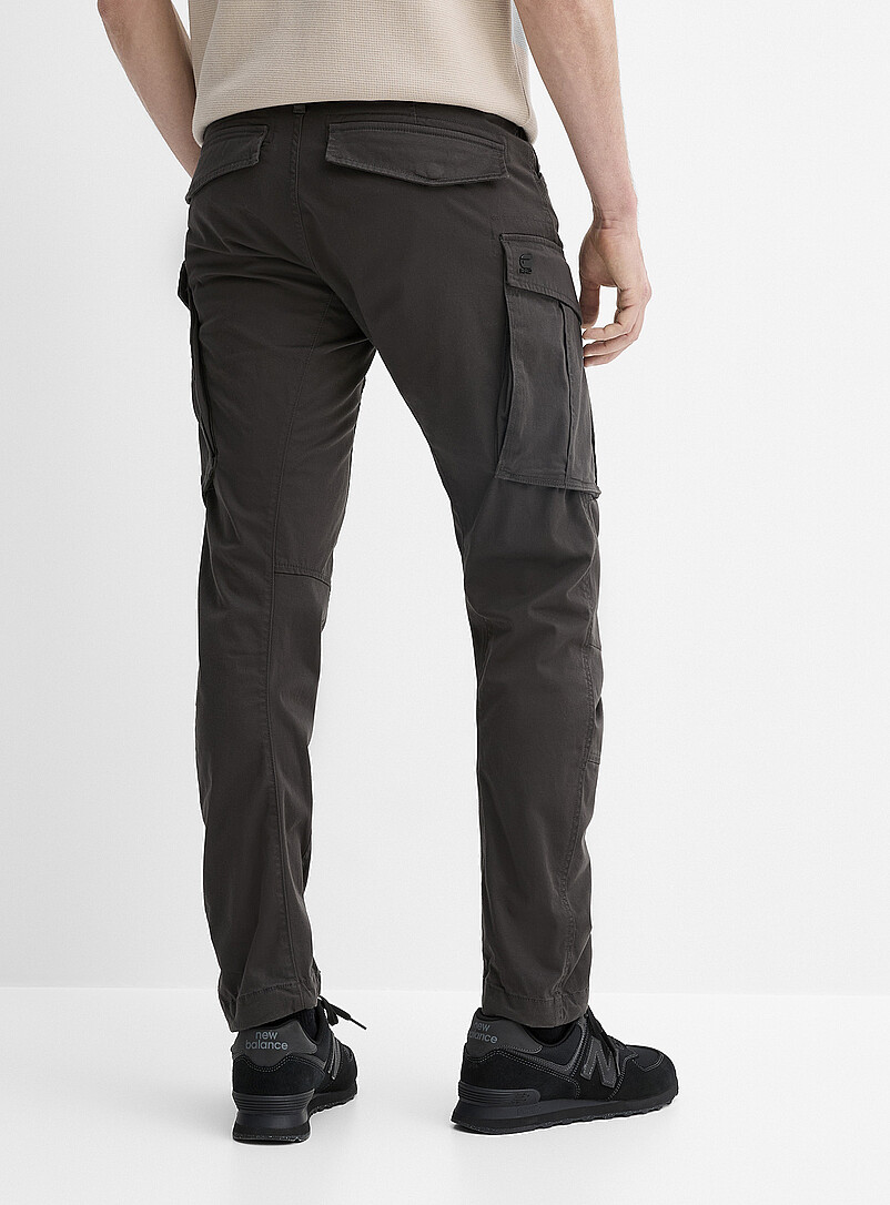 G-Star Raw Grey Rovic 3D cargo pant <b>Tapered fit</b> for men