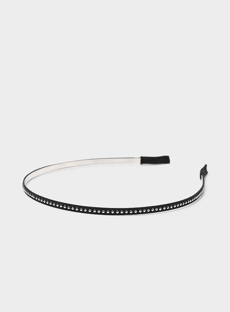 Studded faux-suede headband product image (primary)