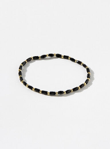 Two-tone bead bracelet