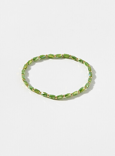 Two-tone bead bracelet