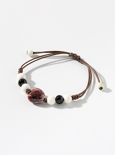 Le bracelet corde billes artistiques