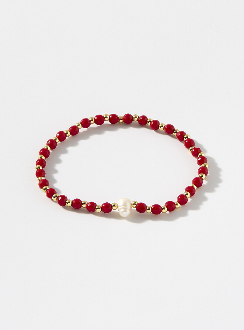 Single-pearl beaded bracelet product image (primary)