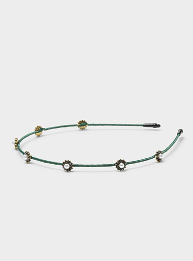 Pearly flower headband
