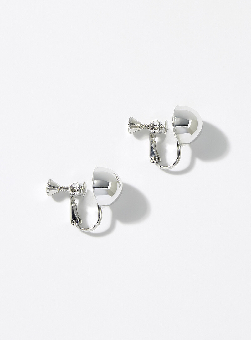 Boucles D'oreilles Asymétriques Pétales Métalliques Auriselle - Design Fleur Plissé, Réglables, Argent Ou Or