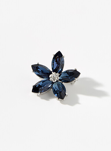 Colourful flower brooch