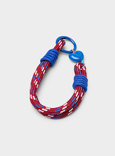 La breloque corde double et c&oelig;ur